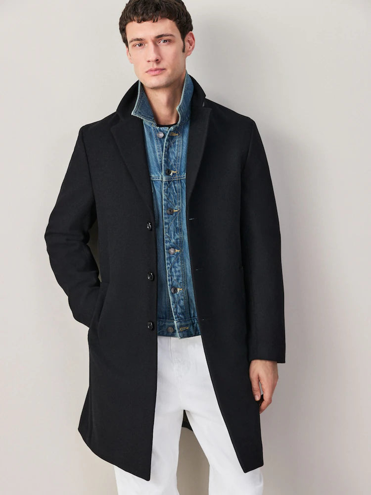 Regular Fit Epsom Overcoat