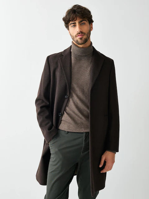 Regular Fit Epsom Overcoat